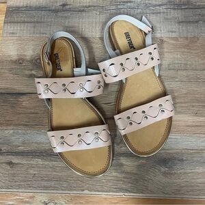 Greyder cute casual summer sandals sling back neutral women’s size 40/9